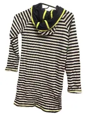 Vorschaubild 3 von Kinder Kapuzenkleid Strandkleid Krabbe Gr. 134/140 Blau Weiß Gestreift