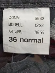 Vorschaubild 4 von Damen Jeans Regular Fit Grau Gr. 36 Strukturmuster