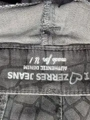 Vorschaubild 3 von Damen Jeans Regular Fit Grau Gr. 36 Strukturmuster