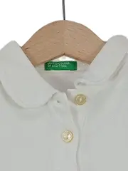Vorschaubild 2 von Poloshirt Kinder Gr. 80/82 Weiß Baumwolle
