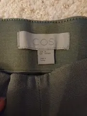 Vorschaubild 3 von Damen Stoffhose Gr. 36 Grün Slim Fit Stretch Minimalistisch