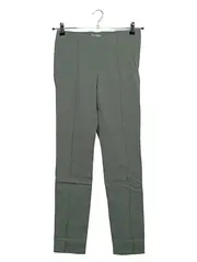 Vorschaubild 1 von Damen Stoffhose Gr. 36 Grün Slim Fit Stretch Minimalistisch