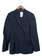 Vorschaubild 1 von Herren Sakko Business Anzugjacke Gr. 54/XXL Blau Gestreift