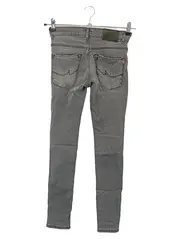 Vorschaubild 2 von Kinder Slim Fit Jeans Grau Gr. 164 Jungen Mädchen Casual Hose
