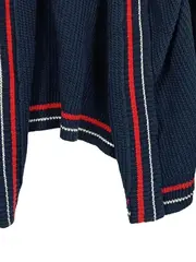 Vorschaubild 5 von EDC Herren Strickjacke S Blau Casual Baumwolle Kapuze