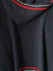 Vorschaubild 4 von EDC Herren Strickjacke S Blau Casual Baumwolle Kapuze