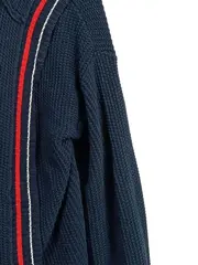 Vorschaubild 3 von EDC Herren Strickjacke S Blau Casual Baumwolle Kapuze