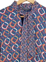 Vorschaubild 2 von Damen Blusenkleid Gr. 36 Modern Mehrfarbig Gemustert