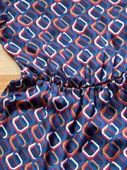 Vorschaubild 4 von Damen Blusenkleid Gr. 36 Modern Mehrfarbig Gemustert