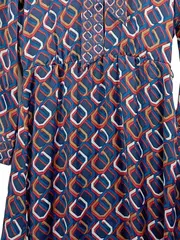 Vorschaubild 3 von Damen Blusenkleid Gr. 36 Modern Mehrfarbig Gemustert