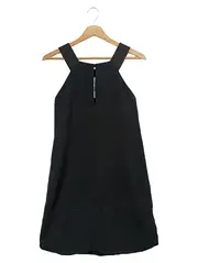 Vorschaubild 2 von Damen Freizeitkleid Gr. 36/S Schwarz Klassisch Elegant Minimalistisch