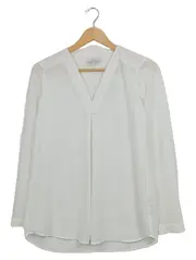 Vorschaubild 1 von Damen Hemdbluse Business Weiß Gr. 34/XS Langarm