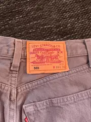 Vorschaubild 4 von 501 Damen Jeans Straight Leg Grau W26 L30 Casual Baumwolle