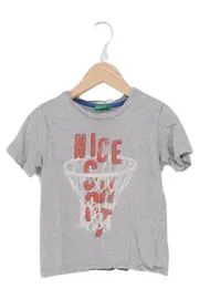 Vorschaubild 1 von Kinder T-Shirt Gr. 68/74 Grau Basketball Print