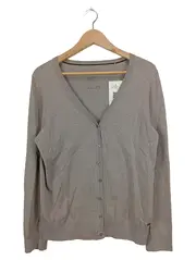 Vorschaubild 1 von Damen Strickjacke Gr. 40/L Beige Casual V-Ausschnitt