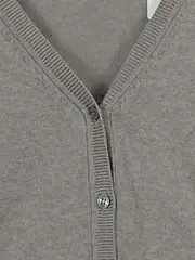 Vorschaubild 2 von Damen Strickjacke Gr. 40/L Beige Casual V-Ausschnitt