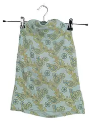 Vorschaubild 1 von Damen Bustier Top Gr. 34 Blau Paisley Muster Casual Bohemian