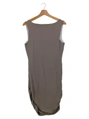 Vorschaubild 2 von Damen Freizeitkleid Gr. 40/L Braun Viskose Elasthan Midi