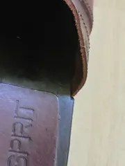 Vorschaubild 5 von Damen Slipper Clogs Leder Braun Gr. 38