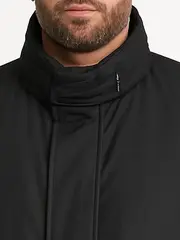 Vorschaubild 2 von Herren Übergangsmantel Klassisch Schwarz Gr. 56/3XL Polyester