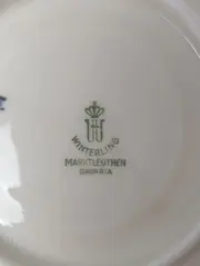 Vorschaubild 3 von Kaffeetasse Untertasse Weiß Goldrand Elegant Keramik Vintage