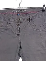 Vorschaubild 2 von Damen Jeans Tapered Fit Relaxed Grau Größe 40 Casual