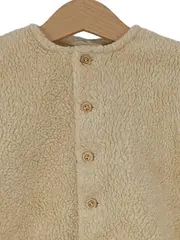 Vorschaubild 2 von Baby Fleecejacke Kinder Gr. 68 Beige Basic Langarm