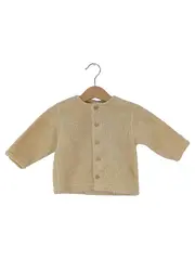 Vorschaubild 1 von Baby Fleecejacke Kinder Gr. 68 Beige Basic Langarm
