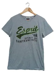 Vorschaubild 1 von Herren T-Shirt Grau Meliert Streetwear Vintage Gr. 48;M