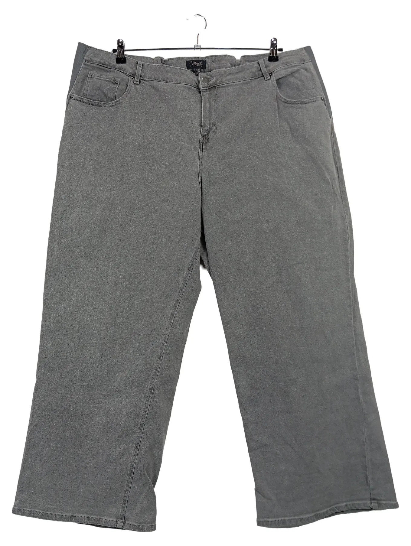 NEXT Damen Jeans Hose Regular Fit Maternity Grau Gr. 50 Casual