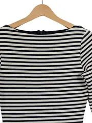 Vorschaubild 3 von Freizeitkleid gestreift maritim Minikleid Damen Schwarz Gr. 36/S