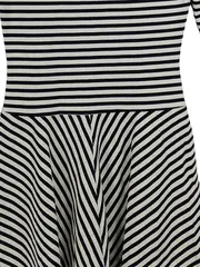 Vorschaubild 4 von Freizeitkleid gestreift maritim Minikleid Damen Schwarz Gr. 36/S