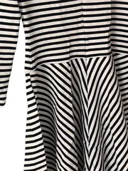 Vorschaubild 5 von Freizeitkleid gestreift maritim Minikleid Damen Schwarz Gr. 36/S