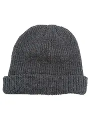 Vorschaubild 2 von Beanie Mütze Grau Strickmütze Waffle Knit Logo Streetwear