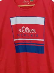 Vorschaubild 2 von Herren T-Shirt Rot XL Casual Baumwolle