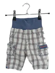 Vorschaubild 1 von Baby Cargo Shorts kariert Gr. 62 Jungen Hose Baumwolle