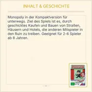 Vorschaubild 3 von Monopoly Mitbringspiel Reise Edition Ab 8 Jahre 2-6 Spieler
