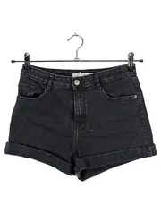 Vorschaubild 1 von Trafaluc Jeans Shorts Damen Gr. 36 Schwarz Casual Denim Kurze Hose