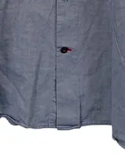 Vorschaubild 2 von Herren Business Hemd Blau Gr. 46/S Baumwolle Langarm