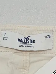 Vorschaubild 3 von Damen Cordhose Weiß W26/34/XS Casual High-Rise Hose