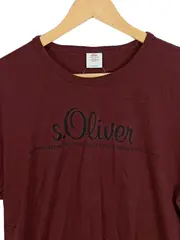 Vorschaubild 2 von T-Shirt Herren XL Rot Casual Logo-Print