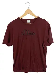 Vorschaubild 1 von T-Shirt Herren XL Rot Casual Logo-Print