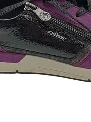 Vorschaubild 4 von Damen Sneaker Low Gr. 40 Lila Schnürung Reißverschluss