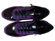 Vorschaubild 2 von Damen Sneaker Low Gr. 40 Lila Schnürung Reißverschluss