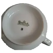 Vorschaubild 2 von Tasse Weiß Porzellan Rillendekor Klassisch 200ml