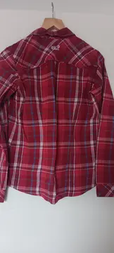 Vorschaubild 2 von Damen Karo Freizeithemd Rot Gr. 36/S Langarm Baumwolle
