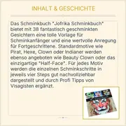Vorschaubild 3 von Jofrika Schminkbuch 38 Gesichter Karneval Party Kinder Anleitung Hobbybuch