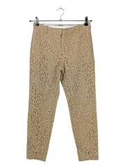 Vorschaubild 1 von Damen Anzughose Spitze Beige Gr. 34 XS Elegant Festlich
