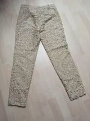 Vorschaubild 2 von Damen Anzughose Spitze Beige Gr. 34 XS Elegant Festlich