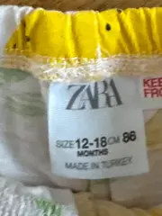 Vorschaubild 3 von Baby Mädchen Shorts Zitronenmuster Gr. 86 12-18 Monate Gelb